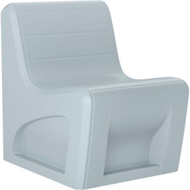 Cortech® USA Sync Armless Slim Chair with Ballast Door 25"W x 32"D Gray 