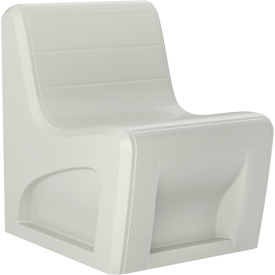 Cortech® USA Sync Armless Slim Chair with Ballast Door 25"W x 32"D Stone Gray 