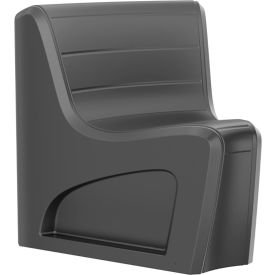 Cortech® USA Sync Armless Modular Wedge Chair 31"W x 32"D Black 