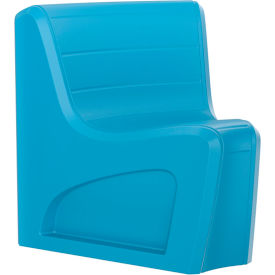Cortech® USA Sync Armless Modular Wedge Chair 31"W x 32"D Slate Blue 