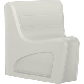 Cortech® USA Sync Armless Modular Wedge Chair with Ballast Door 31"W x 32"D Stone Gray 