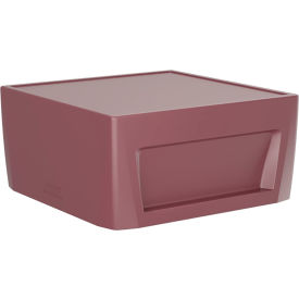 Cortech® USA Sync End Table with Ballast Door 31" x 31" Burgundy 