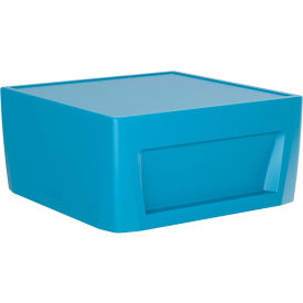 Cortech® USA Sync End Table with Ballast Door 31" x 31" Slate Blue 