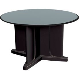 Cortech® USA Endurance X-Series 48" Round Dura-Edge X-Base Laminate Table Black 