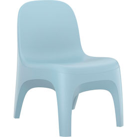 Cortech® USA Endurance Armless Crew Chair with Bolt Down Kit 22"W x 26"D Blue Gray 
