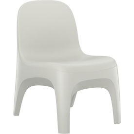 Cortech® USA Endurance Armless Crew Chair with Bolt Down Kit 22"W x 26"D Stone Gray 