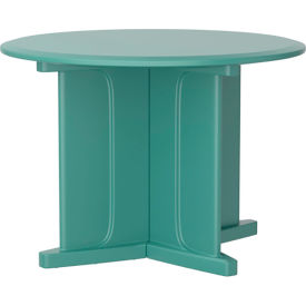 Cortech® USA Endurance 42" Round X-Base Table Aqua 