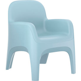 Cortech® USA Endurance Crew Arm Chair with Bolt Down Kit 25"W x 26"D Blue Gray 