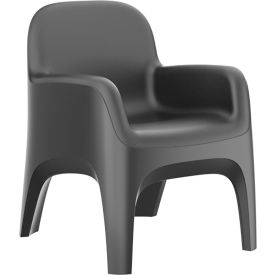 Cortech® USA Endurance Crew Arm Chair with Bolt Down Kit 25"W x 26"D Black 