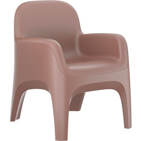 Cortech® USA Endurance Crew Arm Chair with Bolt Down Kit 25"W x 26"D Brown 