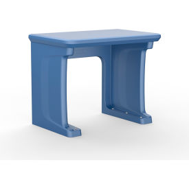 CORTECH USA 7607MB Cortech USA Endurance All Plastic Floor Mounted Desk, 36" x 24", Midnight Blue image.