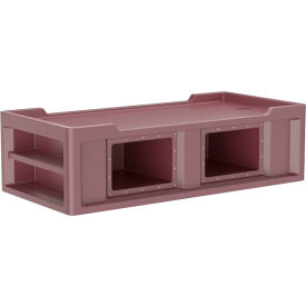 Cortech® USA Endurance Bed 2.1 with Side/End Storage Compartments 86" x 42" Burgundy 