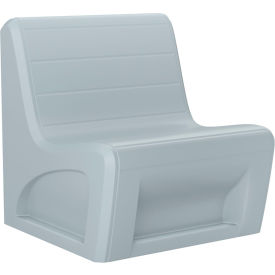 Sabre Armless Chair, Gangable, 31"W x 32"D, Gray view 2