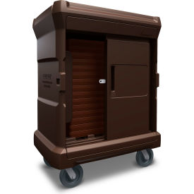 Cortech USA Chuckwagon® Jr. Food Delivery Cart w/Locking Hasp Doors 43" x 30" x 59" Brown 