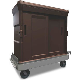 Cortech USA Chuckwagon® Max Insulated Food Delivery Cart with Tow & Hitch64" x 33" x 64"Brown 