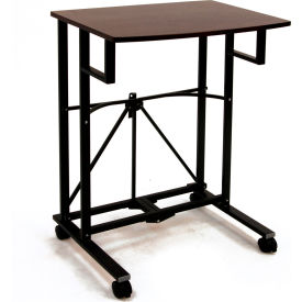 Origami Rack RDP-01 Origami RDP-01 Collapsible Laptop Trolley, Wood Top, Black image.