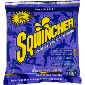 Sqwincher 016006-GR Sqwincher Instant Powder Mix - Grape, 9.53 oz., 80/Carton image.