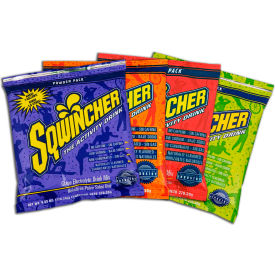 Sqwincher 016007-AS Sqwincher Instant Powder Mix - Assorted, 9.53 oz., 80/Carton image.