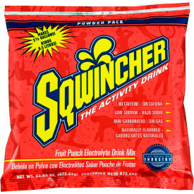Sqwincher 016042-FP Sqwincher Instant Powder Mix - Fruit Punch, 23.83 oz., 32/Carton image.