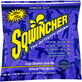 Sqwincher 016046-GR Sqwincher Instant Powder Mix - Grape, 23.83 oz., 32/Carton image.