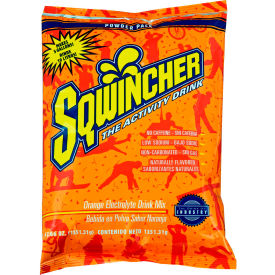 Sqwincher 016404-OR Sqwincher Instant Powder Mix - Orange, 47.66 oz., 16/Carton image.