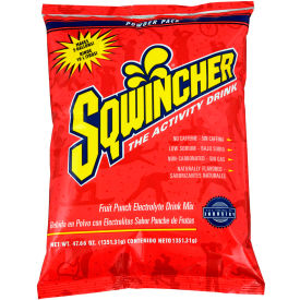 Sqwincher 016405-FP Sqwincher Instant Powder Mix - Fruit Punch, 47.66 oz. 16/Carton image.