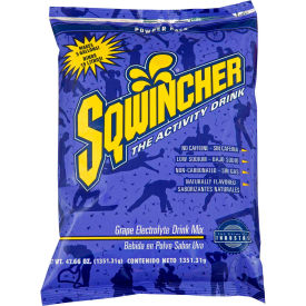 Sqwincher 016406-GR Sqwincher Instant Powder Mix - Grape, 47.66 oz.,  16pks/Carton image.