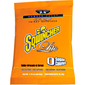 Sqwincher 016801-OR Sqwincher Zero Sugar Free Instant Powder Mix - Orange, 1.76 oz., 32/Carton image.