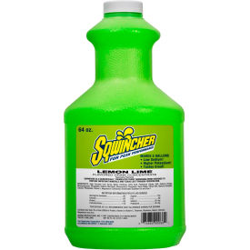 Sqwincher 030328-LL Sqwincher Liquid Concentrate - Lemon Lime, 64 oz., 6/Carton image.