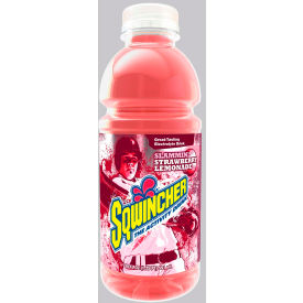 Sqwincher 030536-SL Sqwincher Widemouth Bottles - Strawberry Lemonade, 20 oz., 24/Carton image.
