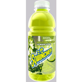 Sqwincher 030538-LL Sqwincher Widemouth Bottles - Lemon Lime, 20 oz., 24/Carton image.