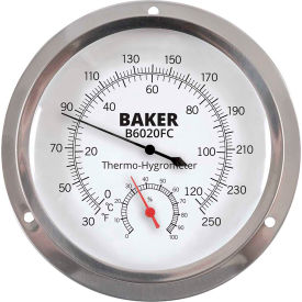 Dial Thermo-Hygrometer, Silver view 2