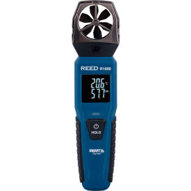 REED Vane Anemometer with Bluetooth® 5.0 Connectivity 4 AAA Batteries Blue