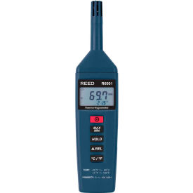 GLOBAL TEST SUPPLY LLC R6001 Reed Instruments Thermo-Hygrometer, 0/100Rh, -4/140°F, -20/60°C image.