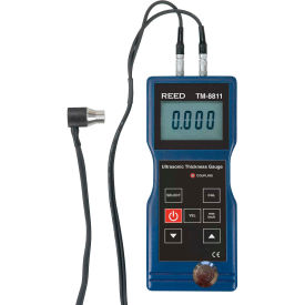 GLOBAL TEST SUPPLY LLC TM-8811 Reed Instruments Ultrasonic Thickness Gauge, 0.05/7.9", 1.5/200Mm image.