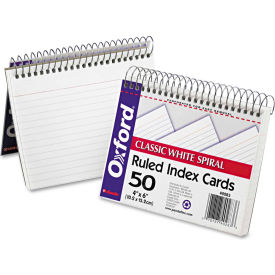 Esselte Pendaflex Corp. 40283 Oxford® Spiral Index Cards 40283, 4" x 6", White, 1 Each image.