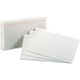 Esselte Pendaflex Corp. 51 Oxford® Rule Index Cards 51, 5" x 8", White, 100/Pack image.