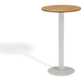 Oxford Garden® Travira 24" Outdoor Bar Table - Tekwood Natural 