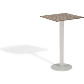 Oxford Garden® Travira 24" Square Outdoor Bar Table - Tekwood Vintage 