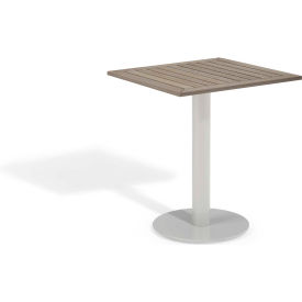 Oxford Garden® Travira 24" Square Outdoor Bistro Table - Tekwood Vintage 