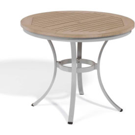 Oxford Garden® Travira 36" Cafe Bistro Table Tekwood Vintage 
