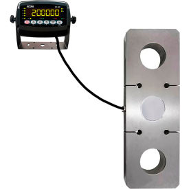 Heavy Duty Tension Hanging Scale with LED Indicator, 200,000 lbs x 20 lb, Black view 2