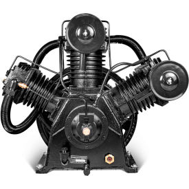 Industrial Two-Stage Reciprocating Compressor Pump, 3 Cylinder, 15 HP, 53 CFM view 2