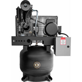 Two-Stage Air Compressor, 30 Gallon Cap., Vertical, 5 HP, 16 CFM, 1-Phase, 208-230V view 2