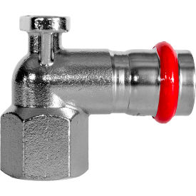 AIRTITE Press Pipe Female Threaded 90 Degree Elbow with Bracket 28 mm  Rp 1" Side Connection