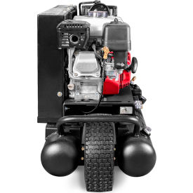 Industrial Gold Single Stage Portable Wheelbarrow Air Compressor w/ Honda Engine 5.5 HP 10 Gal Cap 