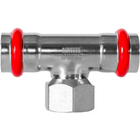 AIRTITE Press Pipe Female Threaded Tee 22 mm  Rp 1/2" Side Connection