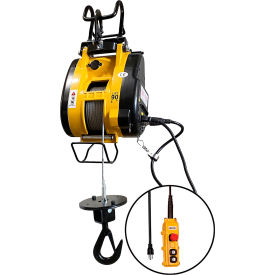 Oz Lifting Products OBH500 OZ Lifting 1/4 Ton Electric Wire Rope Hoist, 90 Lift, 75 FPM, 115V image.