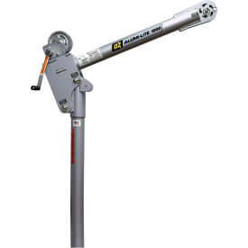 OZ Lifting Products 1000 lb. Alumi-Lite Davit Crane with Carbon Steel Brake Winch 