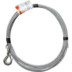 OZ Lifting Products Galvanized Cable Assembly with Bare End Fitting 3/16" Dia. x 30L 